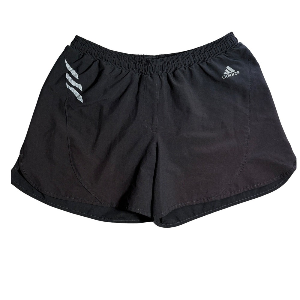 Adidas ClimaCool Womens‎ S Running Shorts Black Reflective Low Light Athleisure